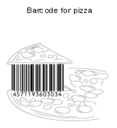 pizza barcode