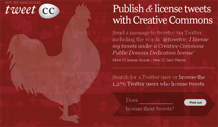 TweetCC Creative Commons Twitter