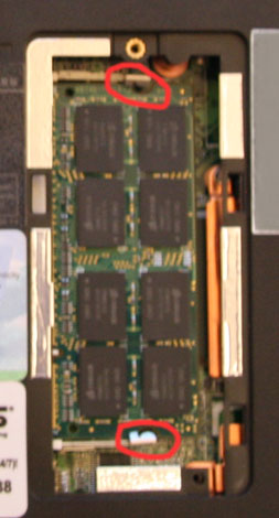 1005ha memory locks 1005ha memory module in locked position